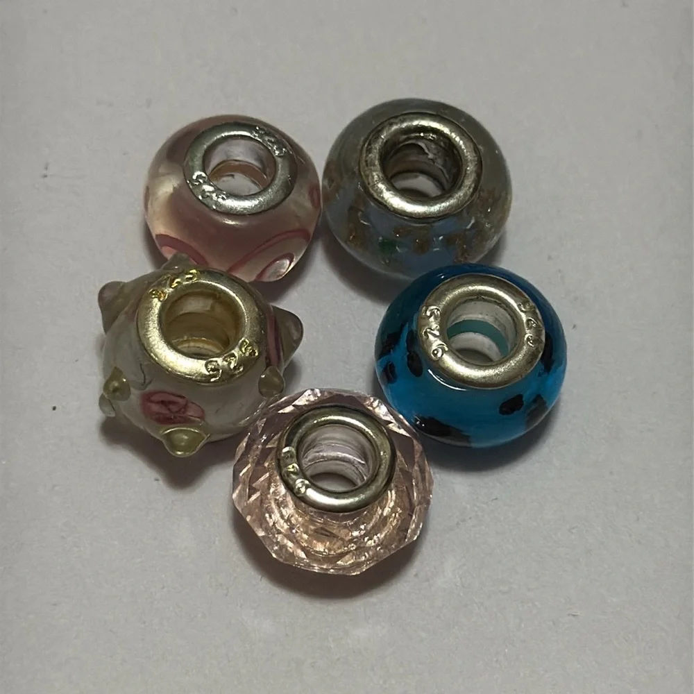 Sterling silver 925 beautiful Charm beads preowned set - Picture 8 of 10